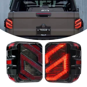 ABS LED Tail Light Assembly for Jeep Gladiator JT 4 in 1 Brake Turn Reverse Running Light Plug and Play JT1011