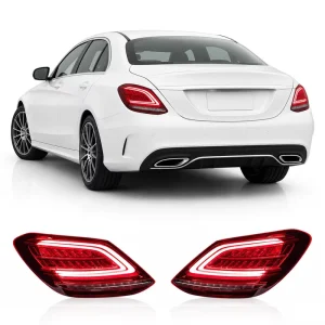 ABS Plastic LED Tail Light Kit for Mercedes Benz C Class W205 Plug and Play E mark Certified Safe