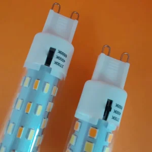 AC110V 220V G9 LED Bulb with Switch Control Dimmable Three Color 2700K 4000K 6500K