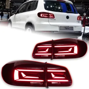 AKD Auto Parts Tail Light for Tiguan LED DRL Brake Reversing Light Car Accesorios Modified