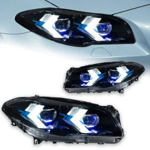 AKD Car Styling Head Lamp for BMW 5 Series F10 Led Headlight X5 Style Projector Lens DRL Signal Automotive Accessory