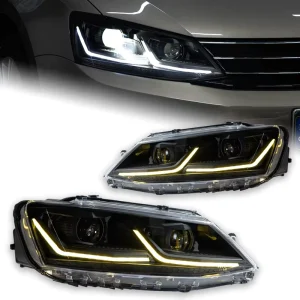 AKD Car Styling Head Lamp for VW Jetta MK6 Headlight Jetta Projector Lens Front Lights Signal Automotive Accessory