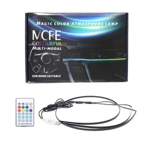APP Remote Control USB Car Interior Decoration Acrylic RGB Auto Atmosphere Light Car Interior Led Light Strip Car Ambient Light