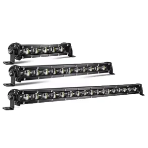 ATV UTV Super Bright 6D Single Row Super Slim 7 14 20 26 32 44 50 Inch 12V 24V Barra LED Car White Amber Strobe LED Light Bar