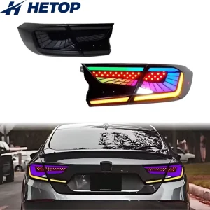 Accord RGB 10th CaAuto Fog DRL Brake Turn Signal Plug and Play Automotive Accessories for Honda