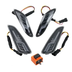 Adapted for Sprint Spring Motorcycle LED Front Rear Turn Signal Assembly with Daytime Running Lights