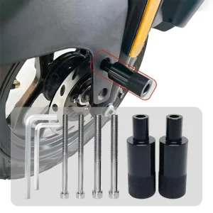 Adjustable CNC Aluminum Alloy Motorcycle Spotlight Mount Base Universal Bracket Light Extension Bracket Fit for M6 M8 Bolt on