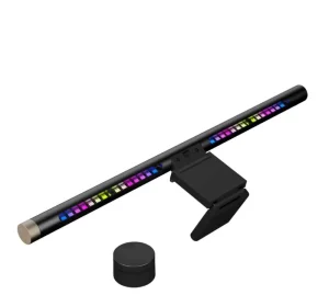 Adjustable RGB LED Screen Bar Light Clip On Computer Monitor Lamp with Dynamic Ambient Lighting for Home Office