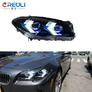 Aftermarket Arrow LED Headlight Assembly for BMW 5 Series F10 Flowing Turn Plug & Play