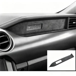 Alcantara for Ford Mustang Interior Decor Dashboard Panel Cover Trim