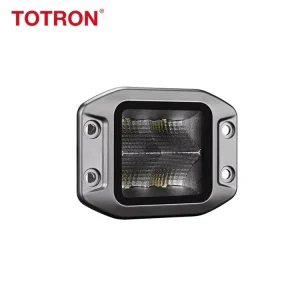 All Black 40W Spot Flood IP67 Waterproof Work Light LED Flush Mount LED Light Pods For Car Truck