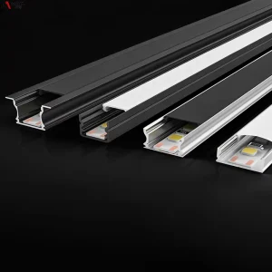 Alu Alloy 6063 Accessories Extrusion Housing Channel Diffused Cover for Wardrobe Wall Lighting Strip Led Aluminum Profiles