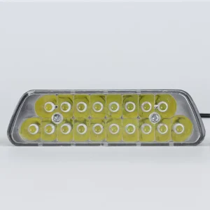 Aluminum 18 Lens Warm White 15W Front Motorcycle LED Headlights