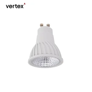 Aluminum 220V Energy Saving GU10 Bulb Dimmable Dim to Warm Spot Lamp 5W White Round GU10 Bulb Spotlight