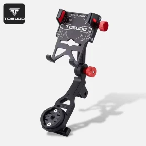 Aluminum Alloy Integrated Bicycle Rack Adjustable Mobile Phone Bracket Navigation Lamp Meter Bracket for Convenient