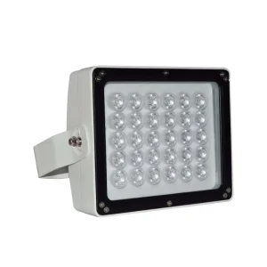 Aluminum Body Car Park License Plate Recognition Camera 30W LED Floodlights LED Closed Circuit TV Auxiliary