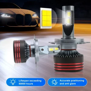 Aluminum Brass Auxiliary Car Driving Light LED Headlight