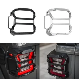 Aluminum Car Tail Light Decoration Cover for Jeep Wrangler JL Taillight Exterior Parts Protection Guards Cover