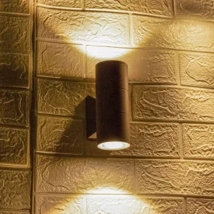 Aluminum Ip65 Black Grey up and Down Wall Light 12v Porch Light Outdoor Wall Lamps Bracket Light for Garden Landscape