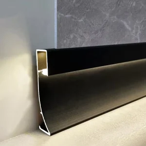 Aluminum LED Skirting Board Decorative Wall Skirting Profile Floor Board Metal Baseboard with LED Light