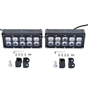 Aluminum LED White Yellow Car SUV ATV Truck Offroad Motorcycle High/Low Beam Work Driving Light Spotlight 100W 12-50V