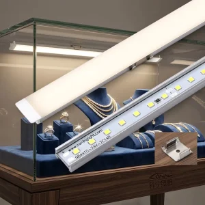 Aluminum Profile LED Hard Strip Light 12V 24V SMD 2835 Linear Bar Light for Cabinet Wardrobe Shelf Lighting
