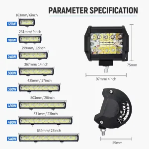 Amber 20 Inch Off Road LED Light Bar for Jeep Wrangler Off road Light Bar