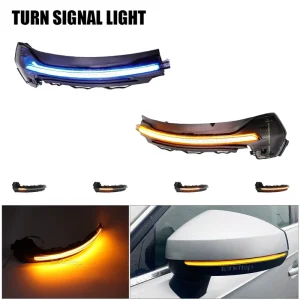 Amber Blue Sequential 2PCS LED Dynamic Turn Signal Light Flashing Side Mirror Indicator Blinker for Audi A3 8V S3 RS3