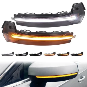 Amber Blue Sequential LED Dynamic Flash Signals Indicator Lamps for Audi A3 8V S3 RS3 Blinker Turn Signal Lights