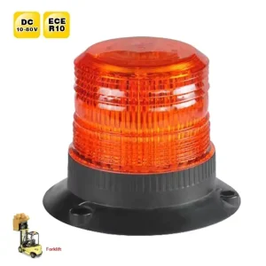 Amber E-MARK Certified DC12/24V Flashing Beacon Lights Truck Tractor Golf Carts UTV Car Bus Safety Magnetic Light