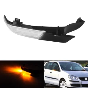 Amber LED Side Mirror Turn Signal Light for VW Polo 4 9N 9A Hatchback Skoda Octavia II 1Z Rearview Mirror Indicator