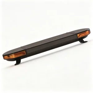 Amber LED Strobe Light Bar with Hook and Base Mount 12-24V 8 Flash Modes for Towing Trailers Safety