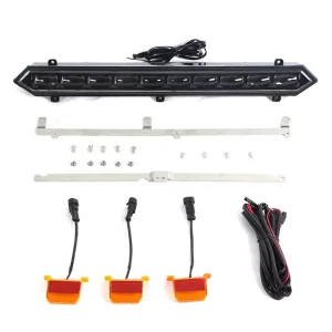 Amber Lens Raptor Style Amber LED Grille Lights Light Bar With Bracket Fit for Toyota Tundra Sequoia