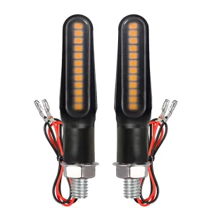 Amber Turn Indicator Motorcycle LED Turn Signal Lights Mini Indicator