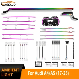 Ambient Light for Audi A4 A5 S5 B9 Trim Parts Upgrade 256 Colors LED Interior Decoration Lighting Accessories