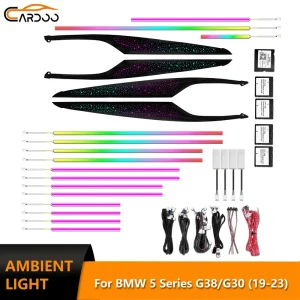 Ambient Light for BMW 5 Series G30 Car Interior Dynamic Star LED Lighting Factory Screen Control Upgrade Kit