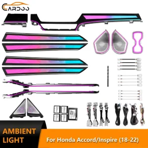 Ambient Light for Honda Accord 10th Gen Car Interior Colorful LED Lighting OEM Style Crystal Trim Upgrade Kit