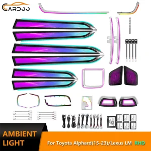 Ambient Light for Toyota Alphard Vellfire AH30 30 Series RHD/LHD Interior Crystal Dynamic Lighting Upgrade Kit