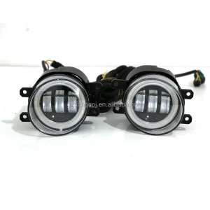 Angel Eye Dual Bi Lens Fog Lamp for Toyota Full Series Vehicles Two Beam Front Bumper Fog Light Upgrade Replacement Set
