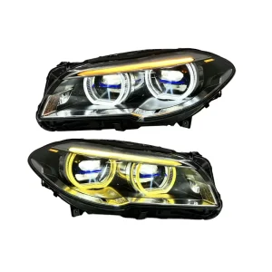 Angel Eye Laser Dual Lens Dual Color LED Turn Headlight for BMW 5 Series F10 Factory Direct Discount