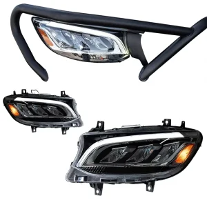 Applicable 18 25 OLIVER Mercedes Benz Sprinter Headlight Assembly High end LED Daytime Running Light Turn Signal 12V 35W 6800LM