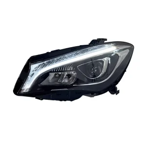 Applicable CLA W117 Headlight Assembly Modified Low-Rise Light Guide Full LED Daytime Running Lamp 55W 12V