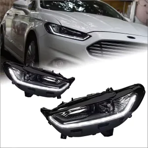 Applicable Mondeo Headlight Assembly 30W 12V Modification LED Laser Lens Daytime Running Light Flowing