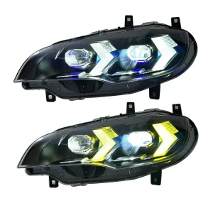 Applicable Retrofit Old to New 55W 12V LED Headlights Daytime Running Lights Modification X5 Model for E71 X6 Headlight