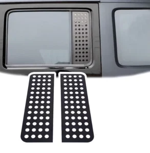 Applicable for Wrangler JK/JL Rear Window Glass Panel Aluminum Alloy Black Sports Easy Installation Accessories