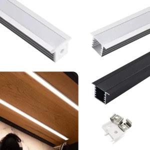 Architectural LED Lighting 014A T shaped Trim 23*15MM Aluminum Alloy 6000 Series Office Light Profile