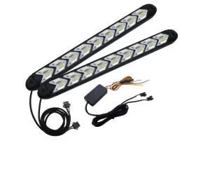 Arrow Dual Color Streamer Turn Signal Lamp Modified Universal Led Daytime Running Light Super Bright Waterproof Led Car Light