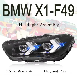 Arrow Style Modified Headlight Assembly LED Day Running Light Headlamp Sequential Turn Signal for BMW X1 F49