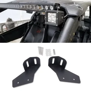 Atv Utv Upper Windshield Led Pod Bracket 42″-45″ Light Bar Mounting Brackets
