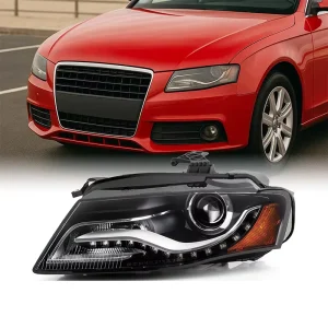 Audi A4 B8 Xenon Headlights US Specification Adaptive Front Lighting 12V Fitment Part Numbers 8K0 941